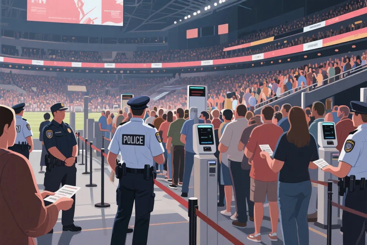 检票与入场流程示意