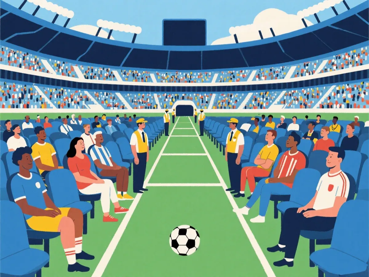 文明观赛与现场秩序示意