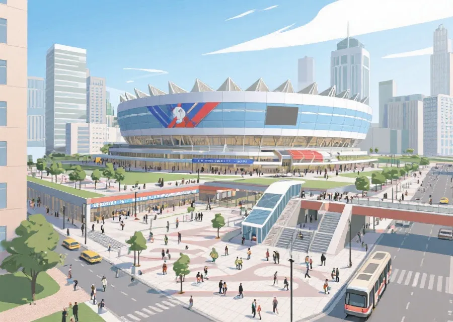 城市核心场馆示意图