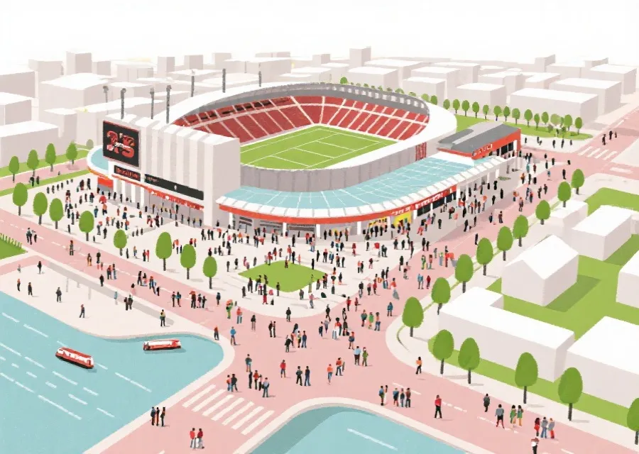 综合观赛区场馆示意图