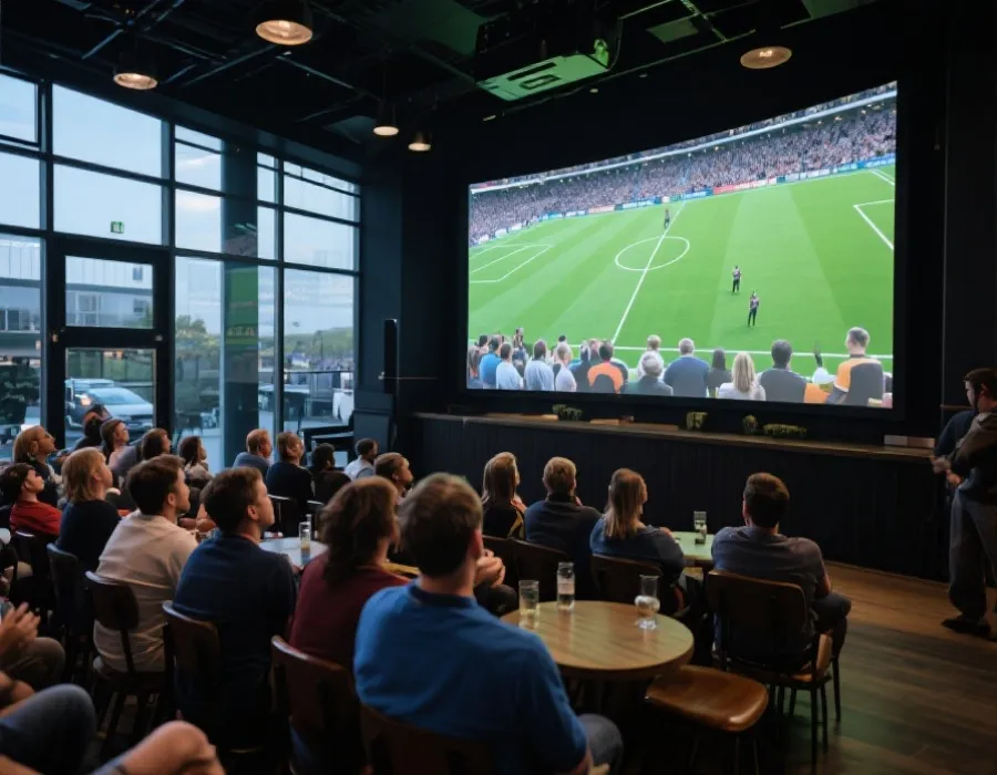 公共观赛场景示意