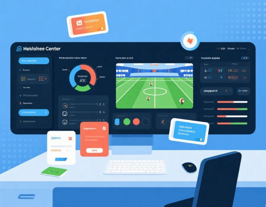 世界杯帮助中心与观赛信息支持示意图